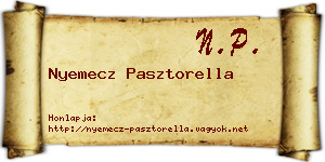 Nyemecz Pasztorella névjegykártya